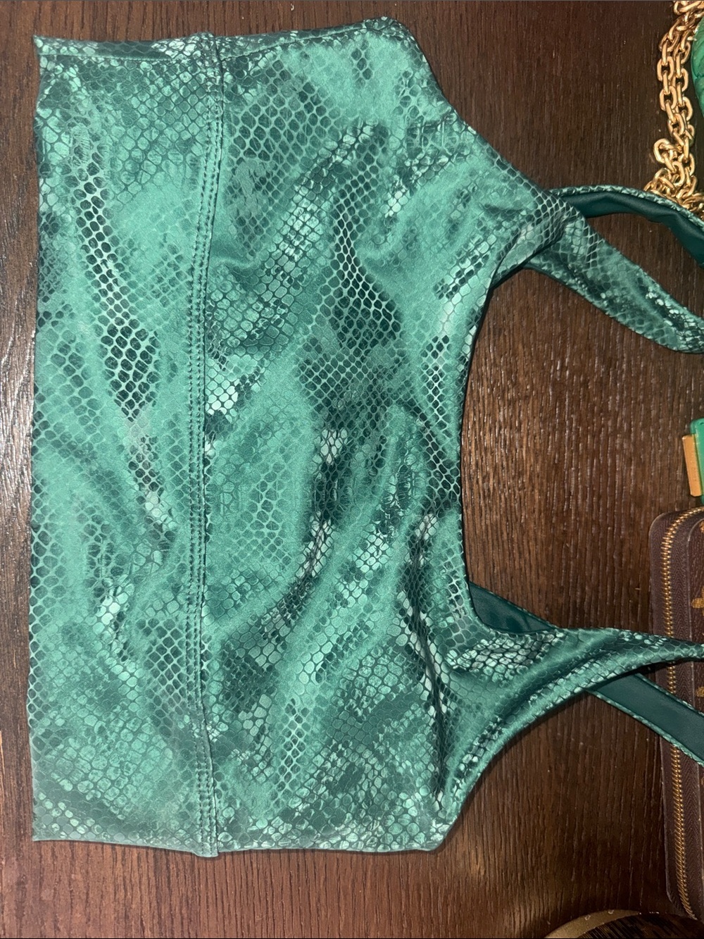 Beach Riot Python Green Snake-Print top REVOLVE - Picture 3 of 5